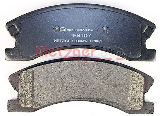 METZGER 1170439 Bremsbelagsatz, Scheibenbremse